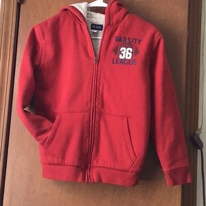 Children’s Place Sherpa Jacket Red size L (10/12)